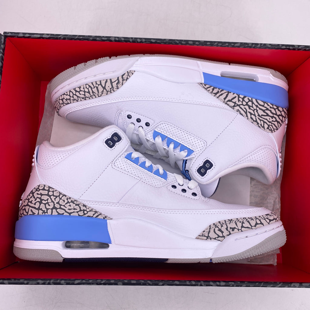Air Jordan 3 Retro "Unc" 2020 New Size 9.5