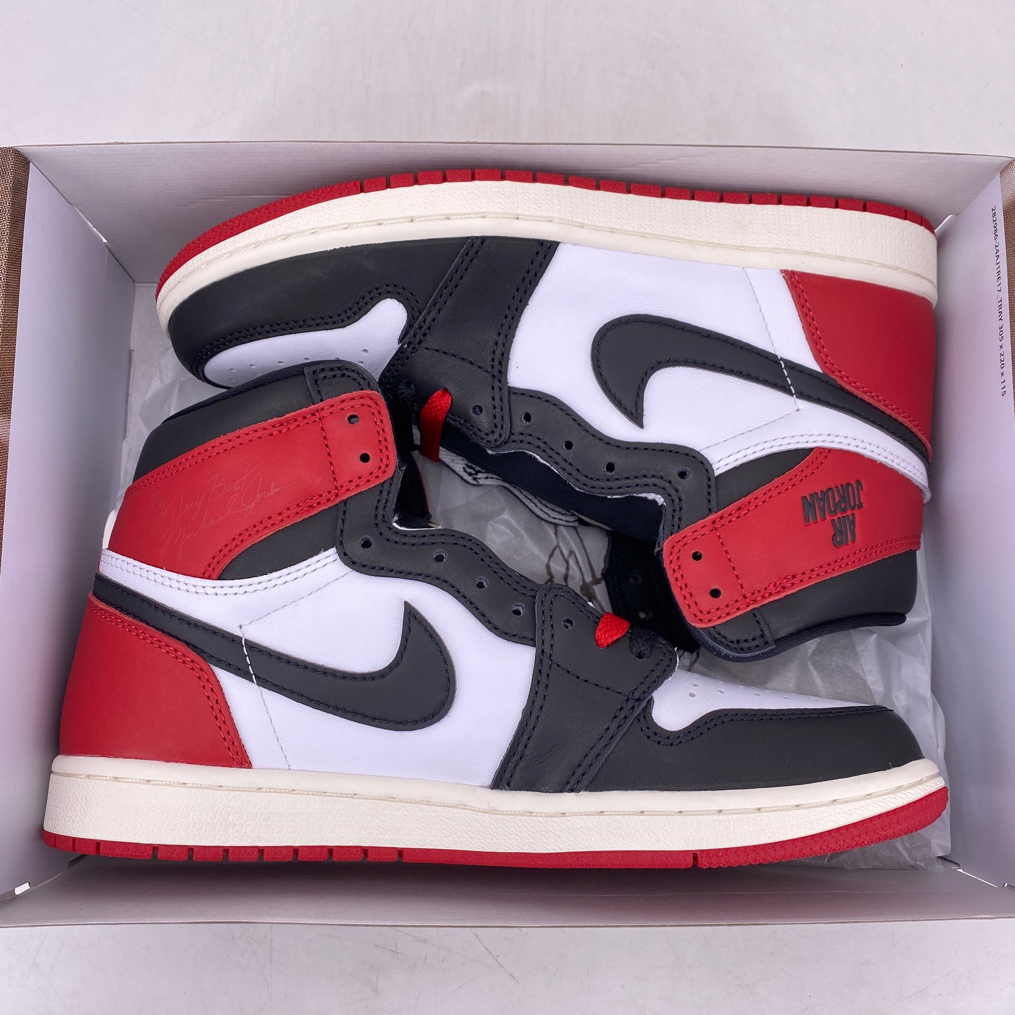 Air Jordan 1 Retro High OG &quot;Black Toe Reimagined&quot; 2025 New Size 8