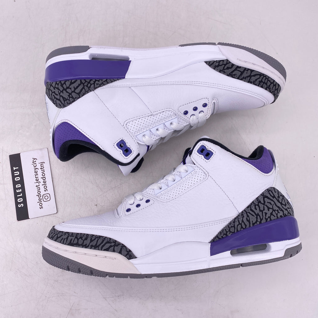 Air Jordan 3 Retro "Dark Iris" 2022 Used Size 9.5