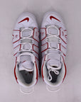 Nike Air More Uptempo "White Varsity Red" 2021 New Size 10.5