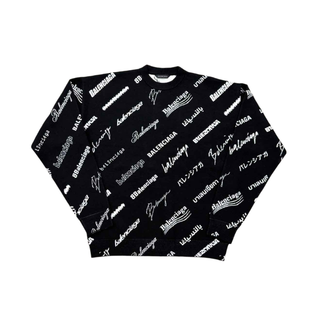 Balenciaga "LOGO MANIA" Black New Size XL (W)