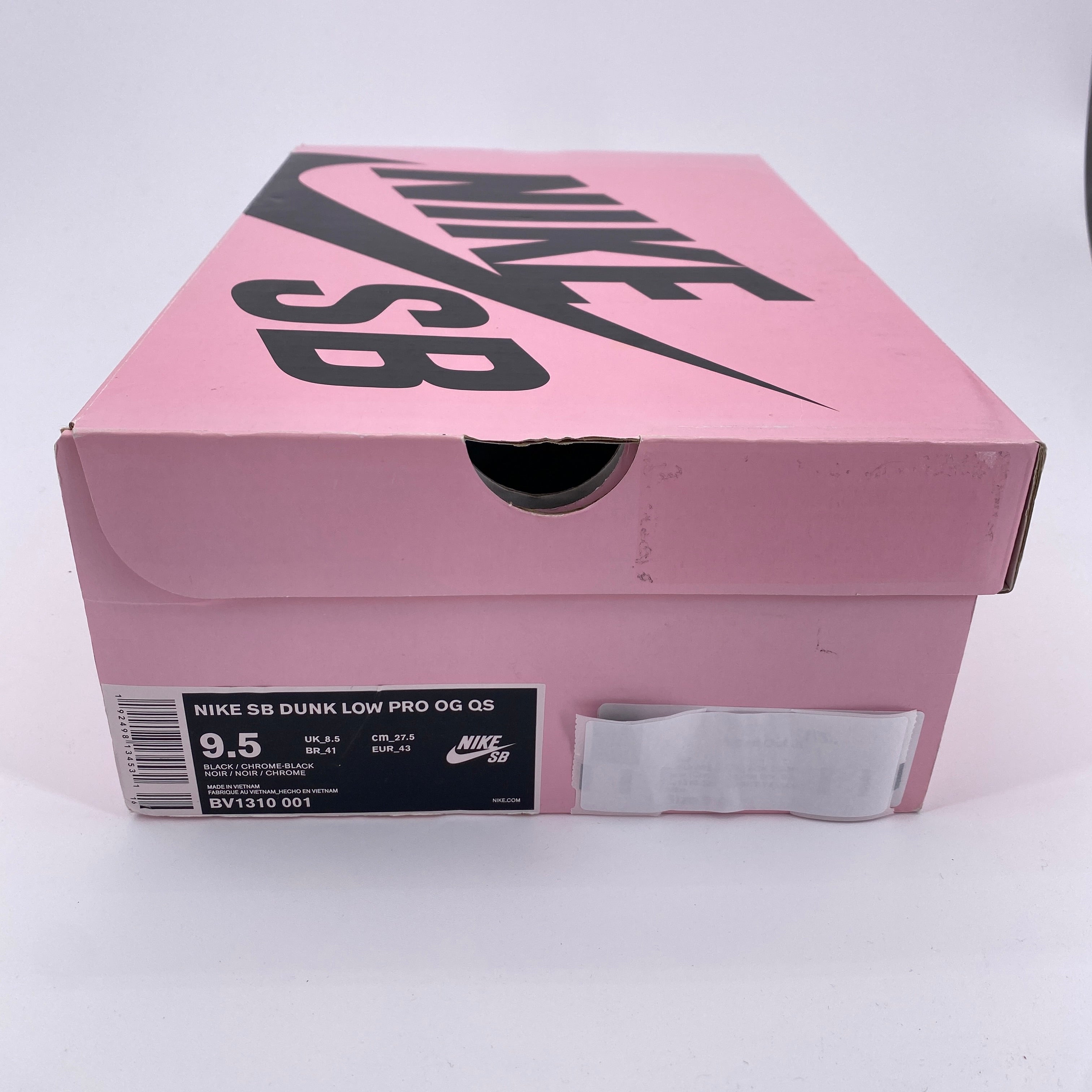 Nike SB Dunk Low &quot;Black Diamond&quot; 2018 New Size 9.5