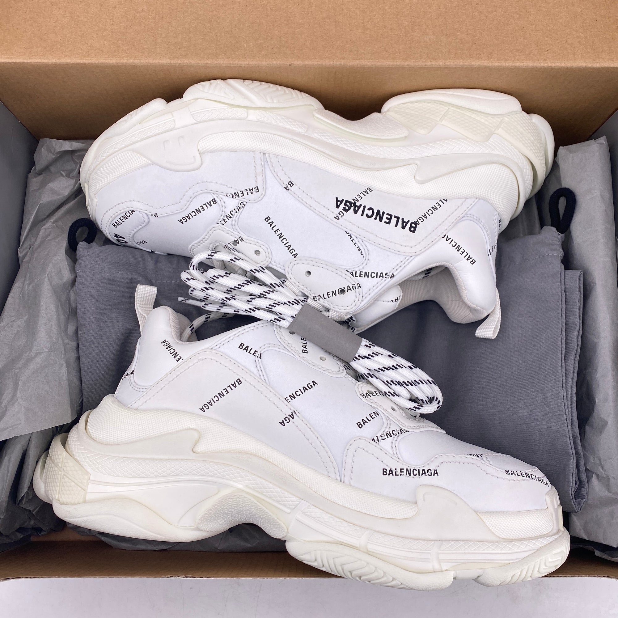 Balenciaga Triple S &quot;All Over Print&quot; 2022 Used Size 40