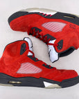 Air Jordan 5 Retro "Raging Bull Red Suede" 2021 Used Size 13