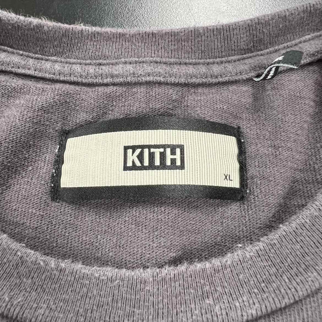 Kith T-Shirt "BOX LOGO" Charcoal Used Size XL