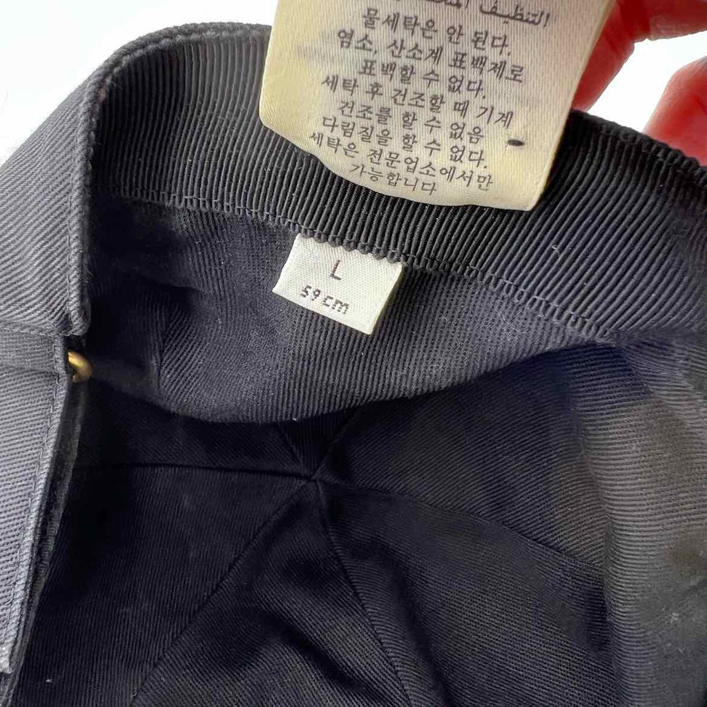 Gucci Strapback "LOVERS" Used Black Size L