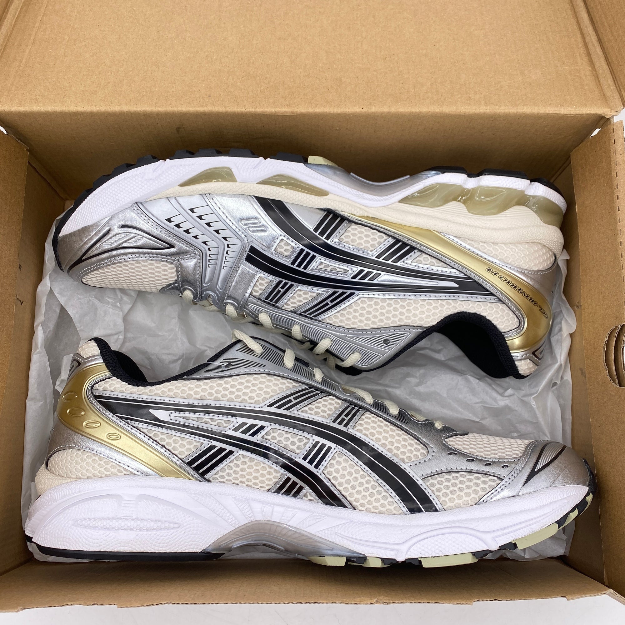 Asics Gel-Kayano 14 &quot;Birch Pure Silver&quot; 2024 New Size 12