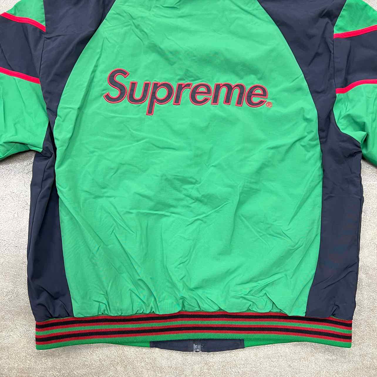 Supreme Track Jacket &quot;YANKEES&quot; Green Used Size XL