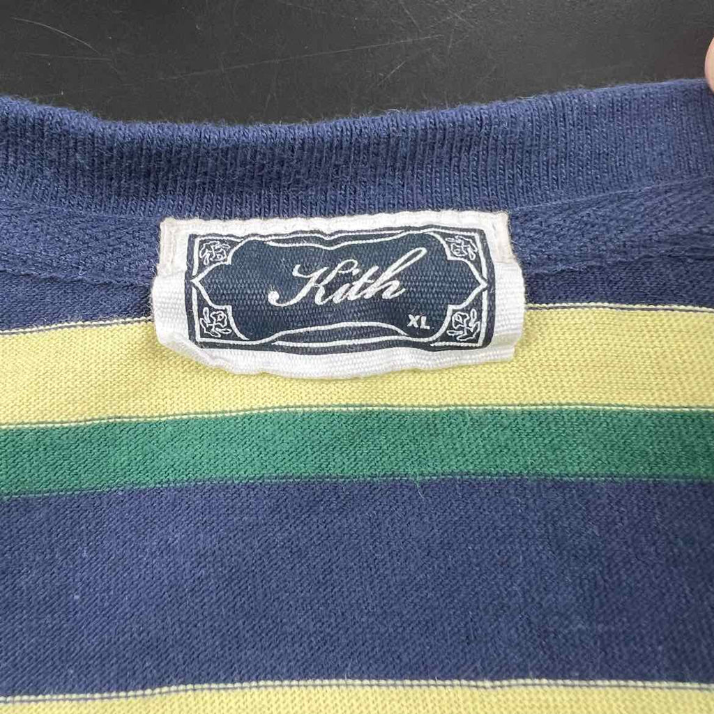 Kith T-Shirt "STRIPE LAX" Nocturnal Used Size XL