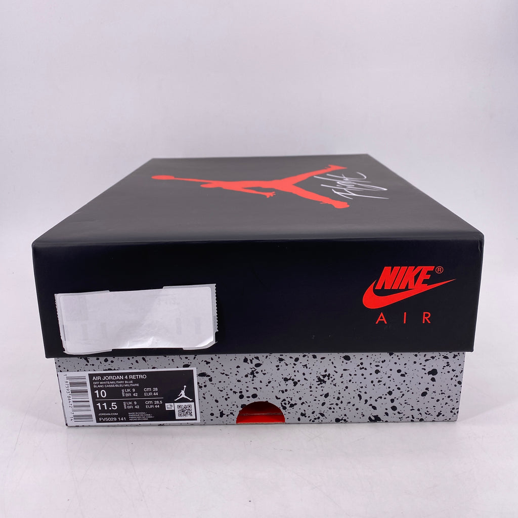 Air Jordan 4 Retro "Military Blue" 2024 New Size 10