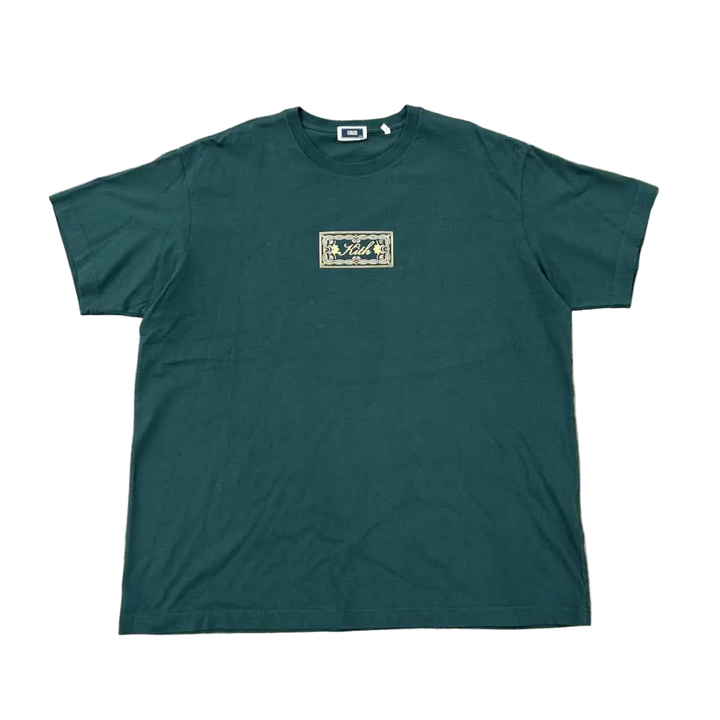 Kith T-Shirt "BOX LOGO" Green Used Size XXL