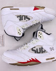 Air Jordan 5 Retro "Supreme White" 2015 Used Size 10.5