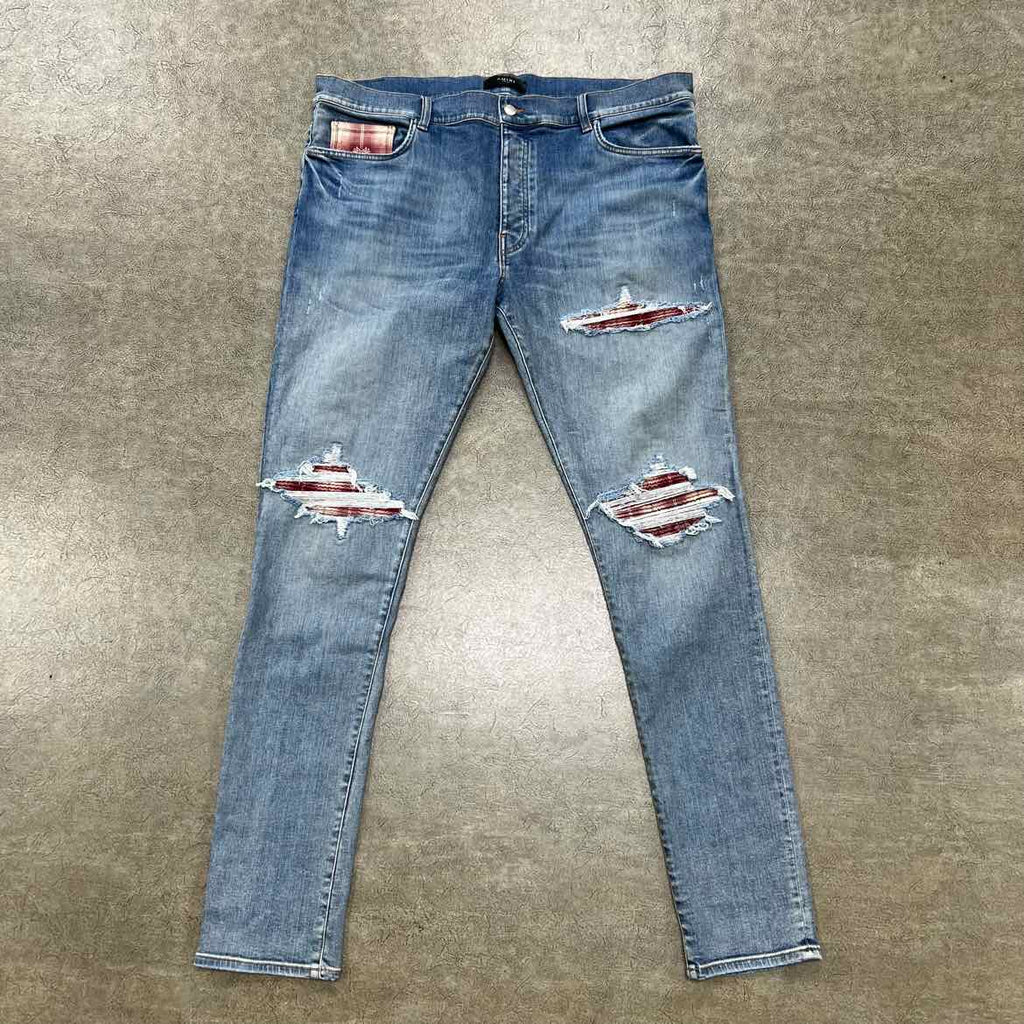 Amiri Jeans "PLAID" Blue Used Size 40