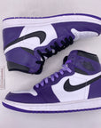 Air Jordan 1 Retro High OG "Court Purple 2.0" 2020 Used Size 11