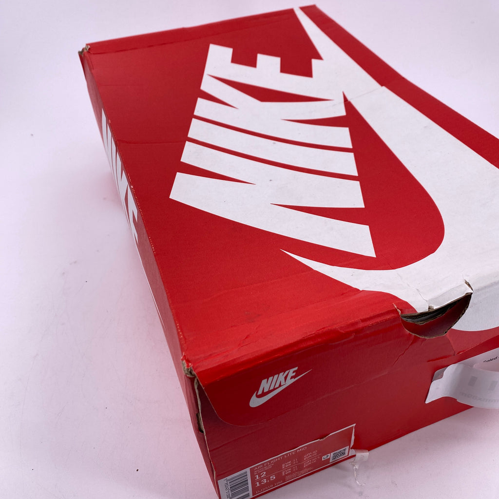 Nike Air Flight Lite Mid "White Black" 2021 New Size 12