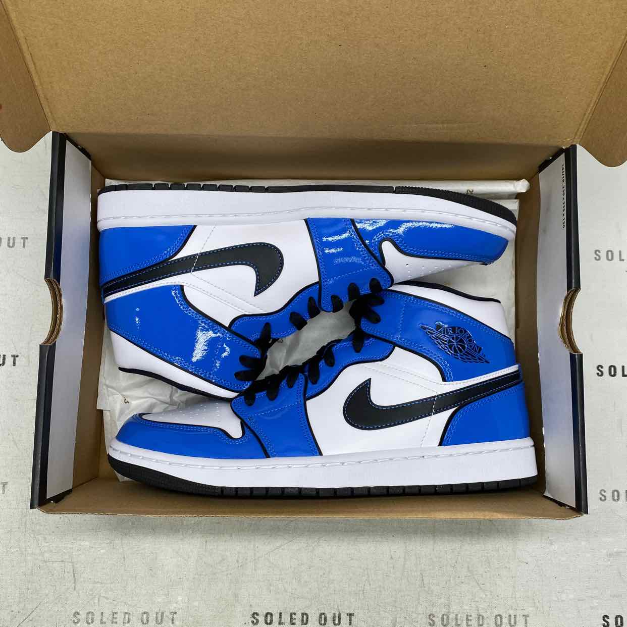 Air Jordan 1 Mid SE &quot;Signal Blue&quot; 2021 New Size 10.5