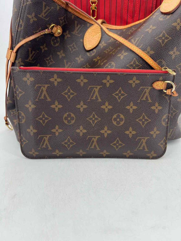 Louis Vuitton Neverfull MM "MONOGRAM CANVAS" Used Brown Size MM