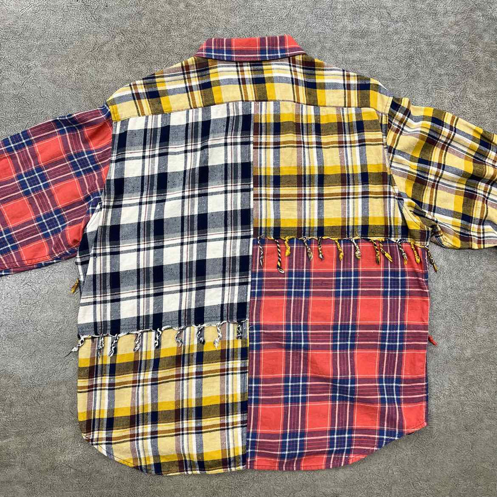 Denim Tears Flannel "FRAYED" Multicolor Used Size L
