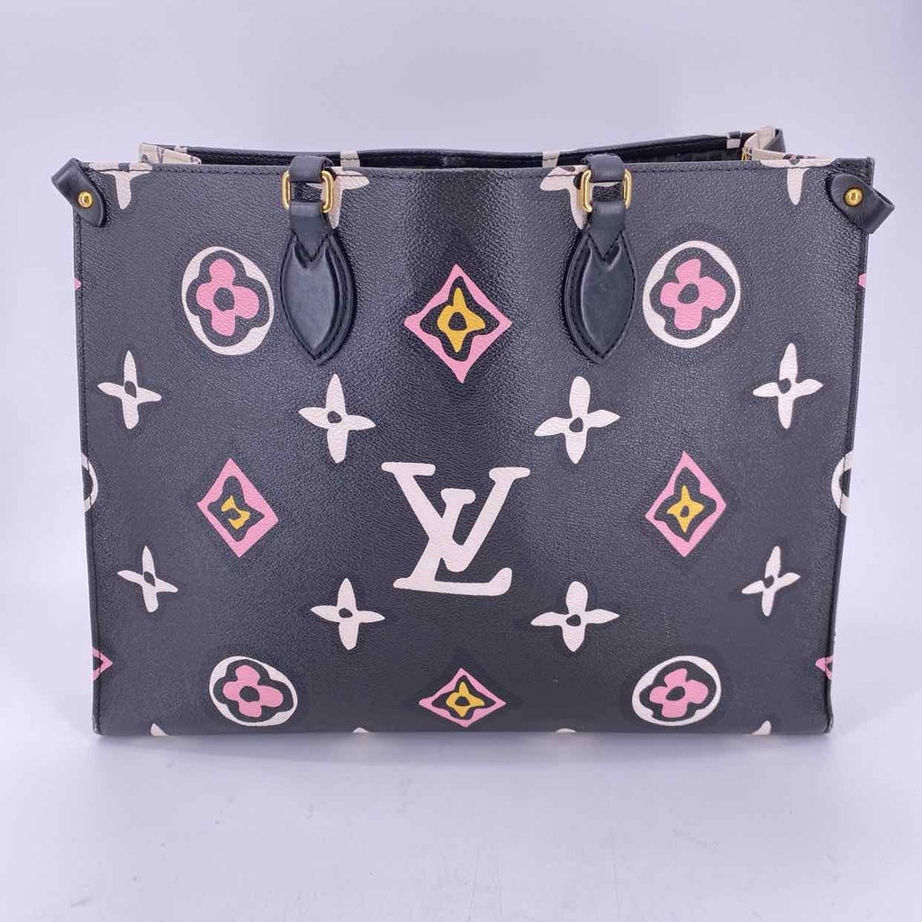 Louis Vuitton Handbag "ONTHEGO WILD AT HEART" Used Black Size GM