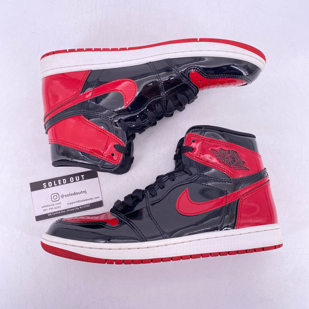 Air Jordan 1 Retro High OG "Patent Bred" 2021 Used Size 8