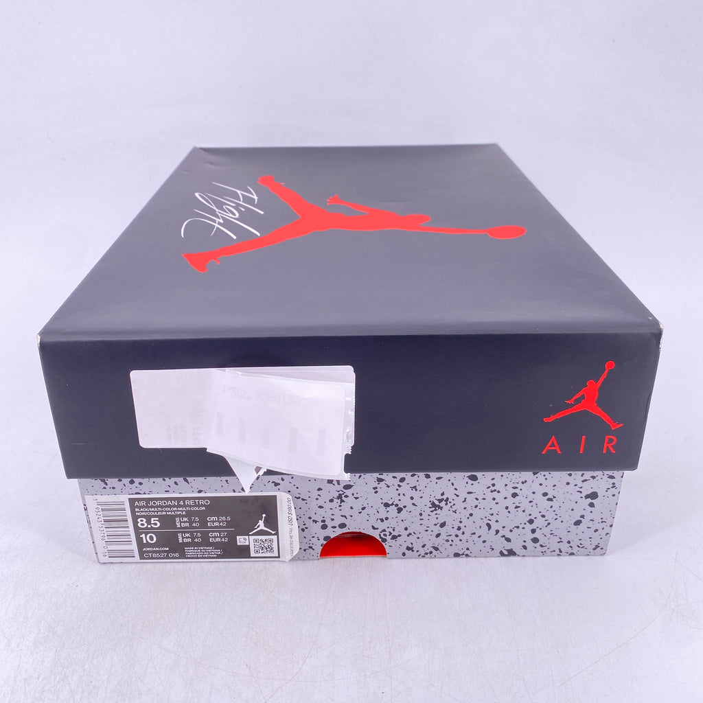 Air Jordan 4 Retro "Red Thunder" 2022 New Size 8.5