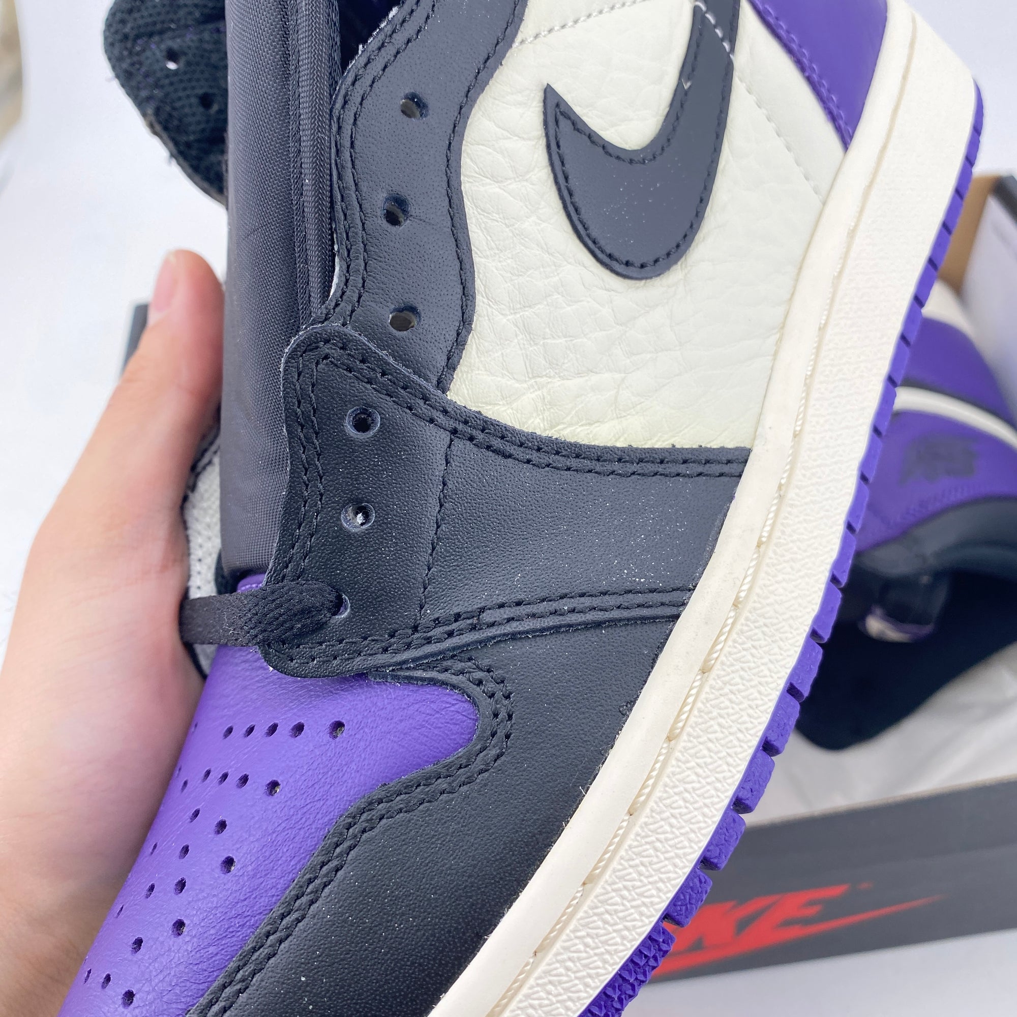 Air Jordan 1 Retro High OG &quot;Court Purple&quot; 2018 New Size 8.5