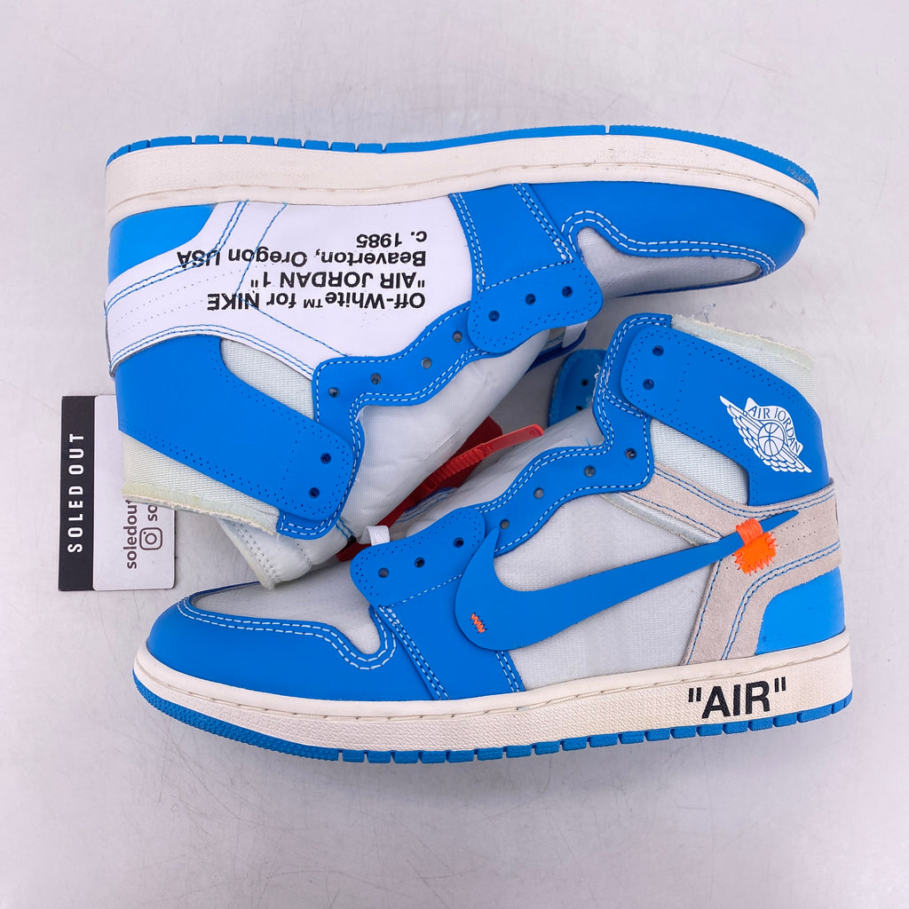 Air Jordan 1 Retro High OG "Off White Unc" 2018 New Size 9.5