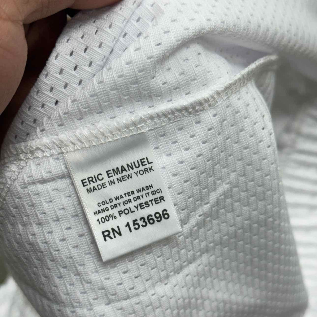 Eric Emanuel Mesh Shorts "KNICKS CHAMPIONSHIP" White New Size XL