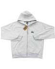 Stussy Zip Up "BASIC LOGO" Grey New Size 2XL