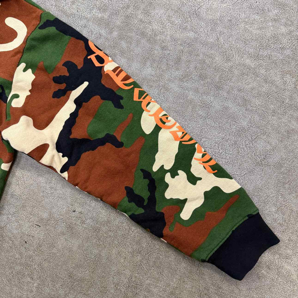 Chrome Hearts Hoodie "MATTY BOY CAUTION" Camo Used Size XL