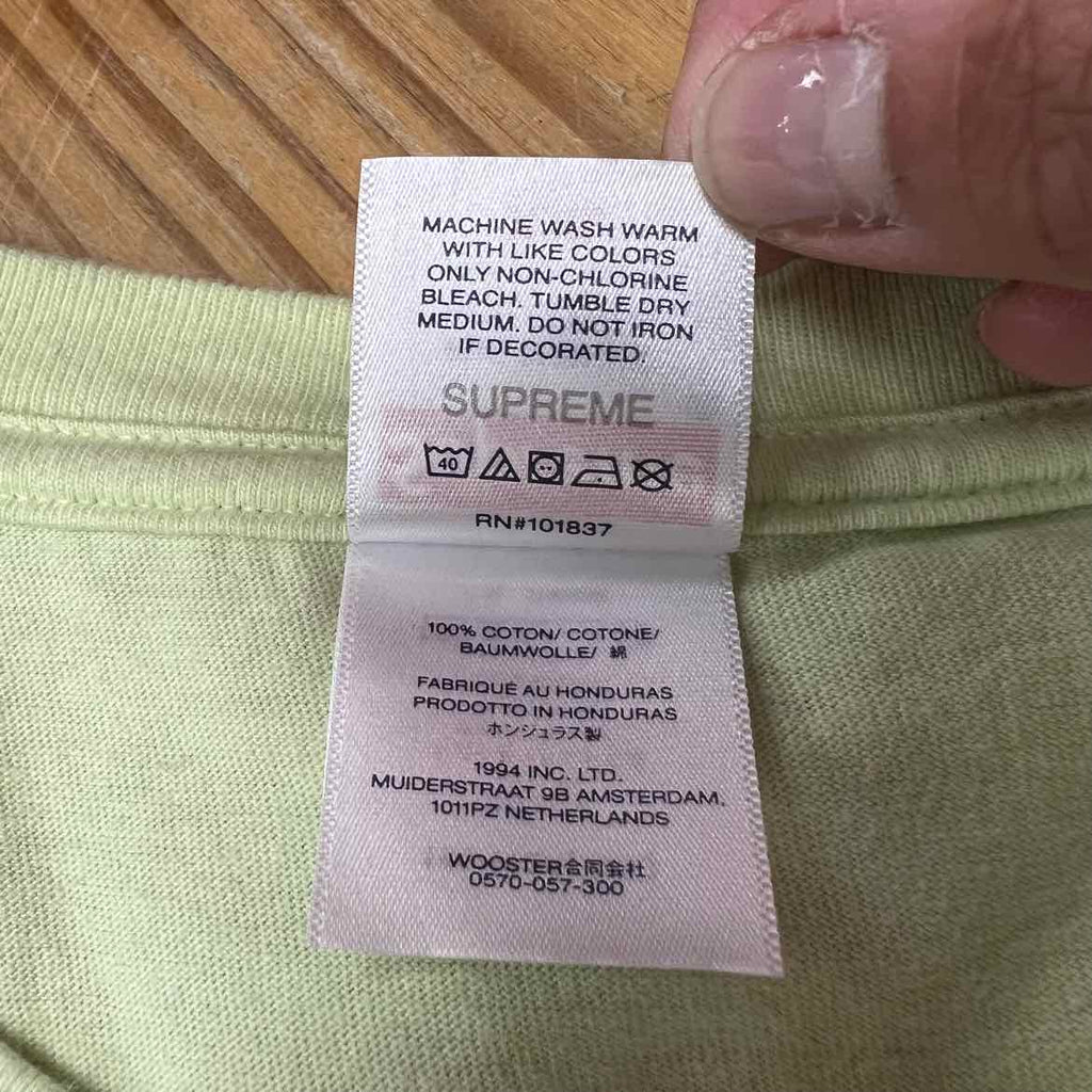 Supreme T-Shirt "TYLER THE CREATOR" Pale Mint Used Size 2XL