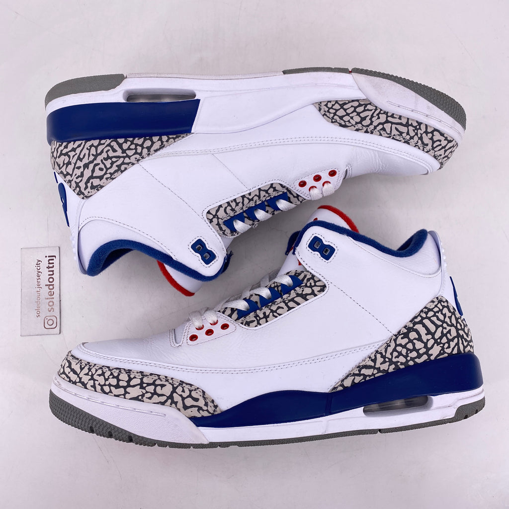 Air Jordan 3 Retro "True Blue" 2016 Used Size 12.5