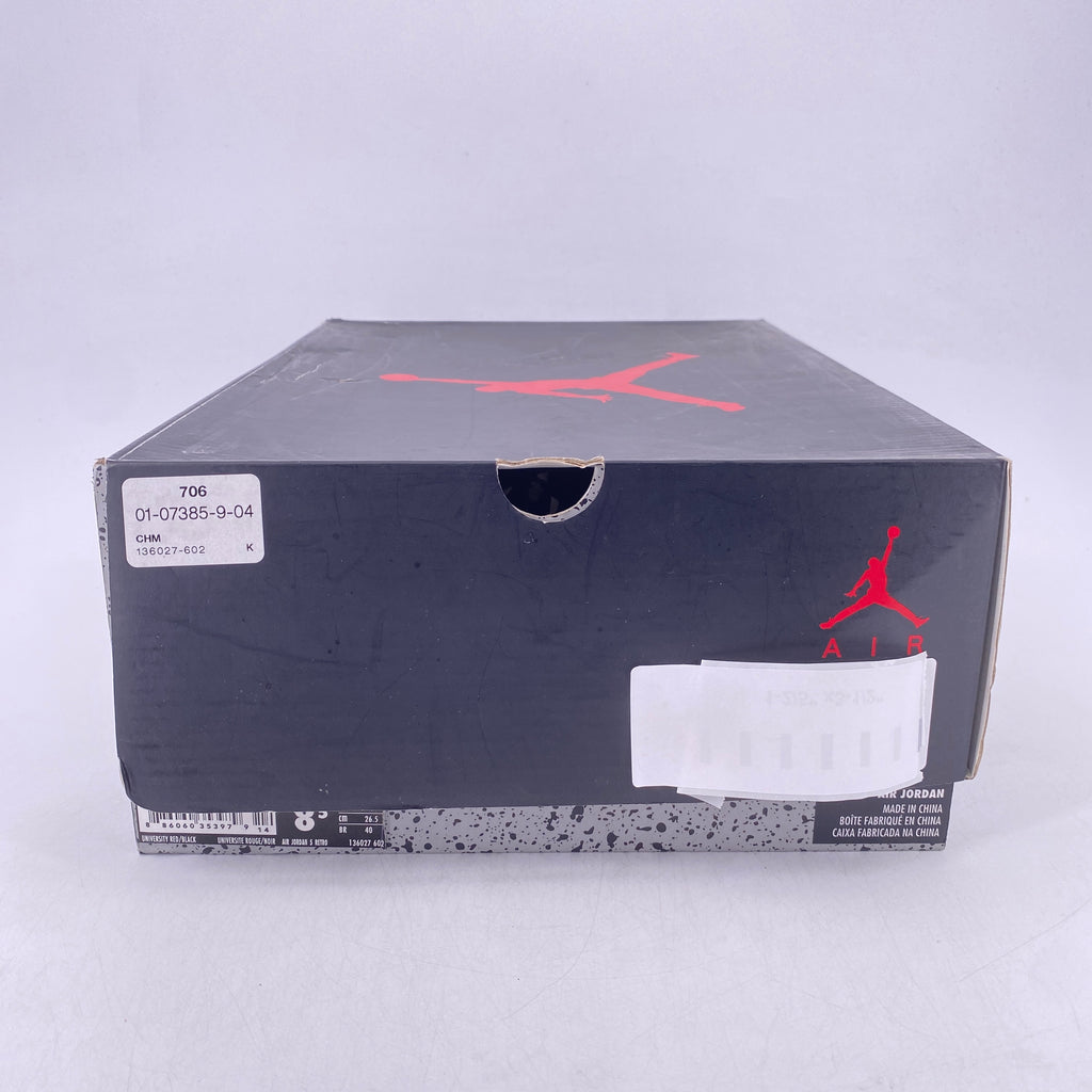Air Jordan 5 Retro "Red Suede" 2017 Used Size 8.5