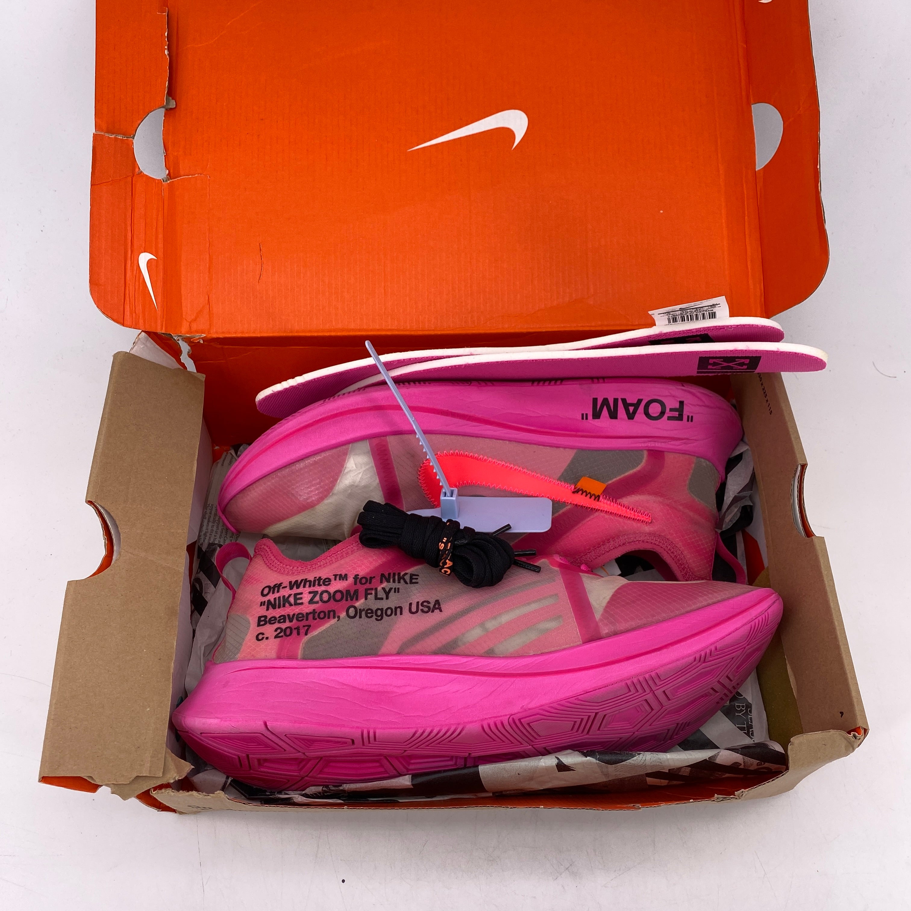 Nike Zoom Fly &quot;Tulip Pink&quot; 2018 Used Size 12