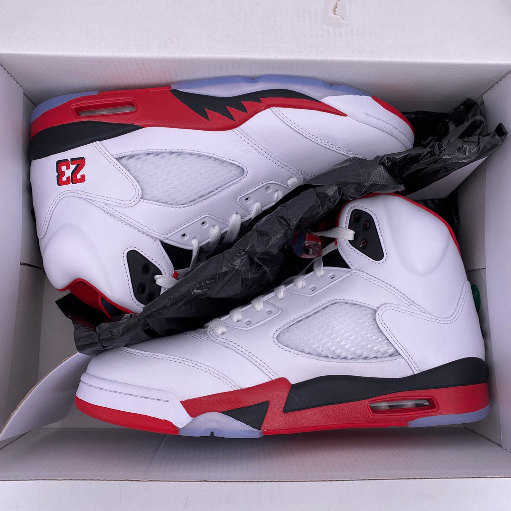 Air Jordan 5 Retro "Fire Red Black Tongue" 2025 New Size 10.5