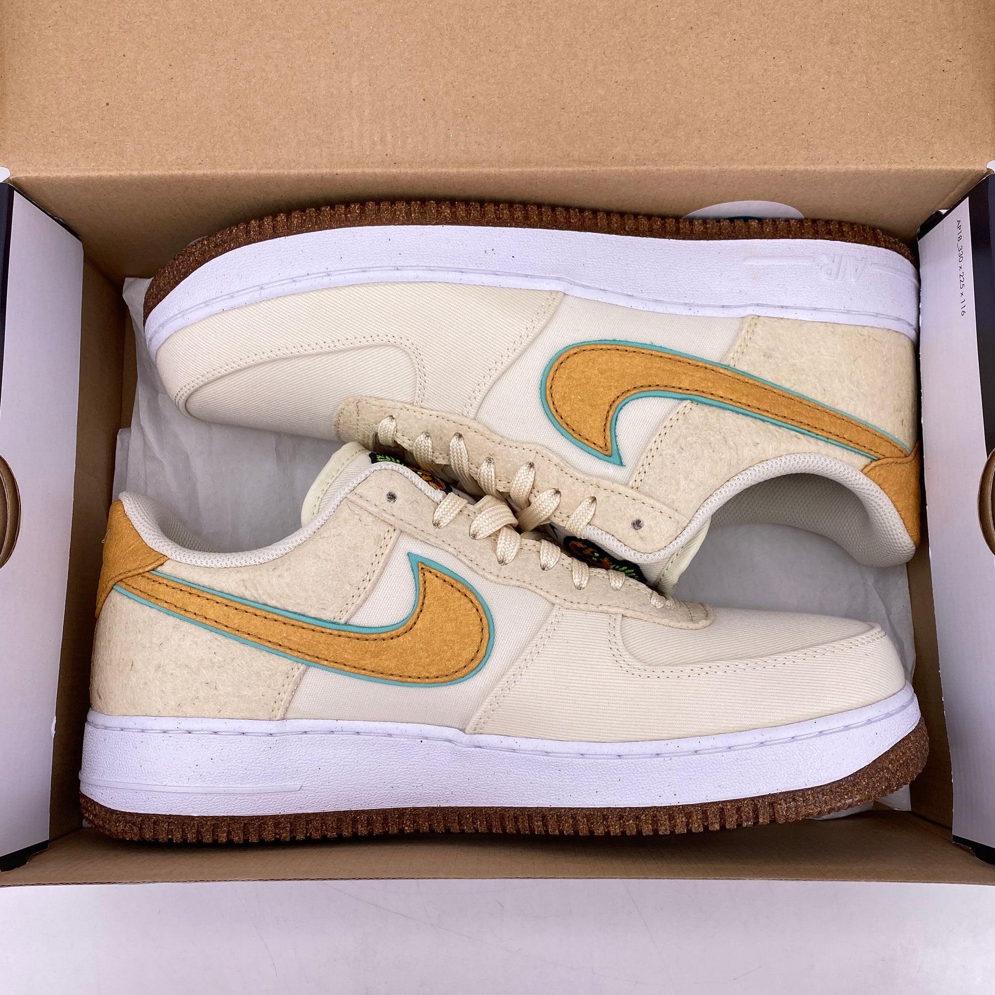 Nike Air Force 1 &#39;07 &quot;Happy Pineapple Coconut&quot; 2021 New Size 10.5