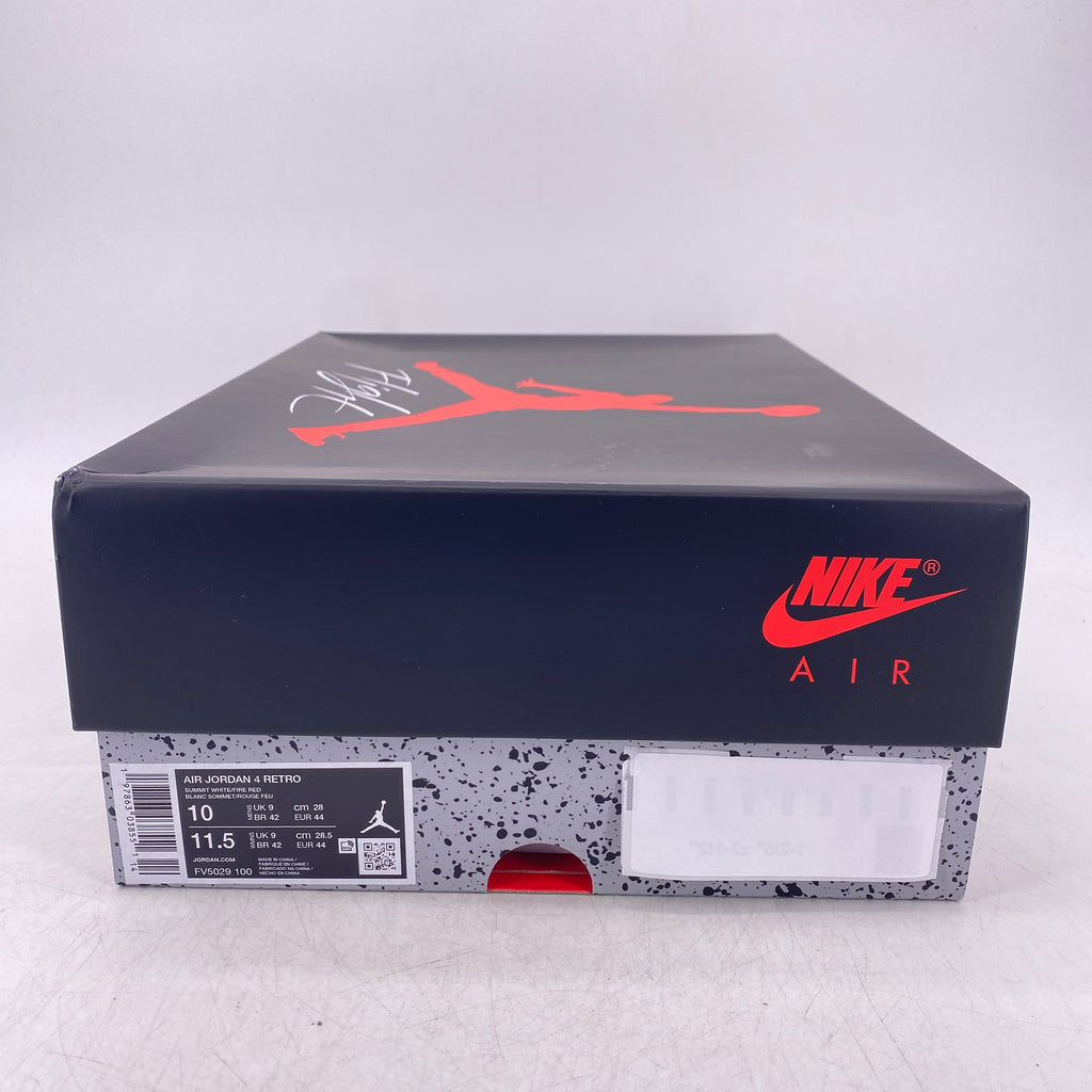 Air Jordan 4 Retro "White Cement" 2025 New Size 10