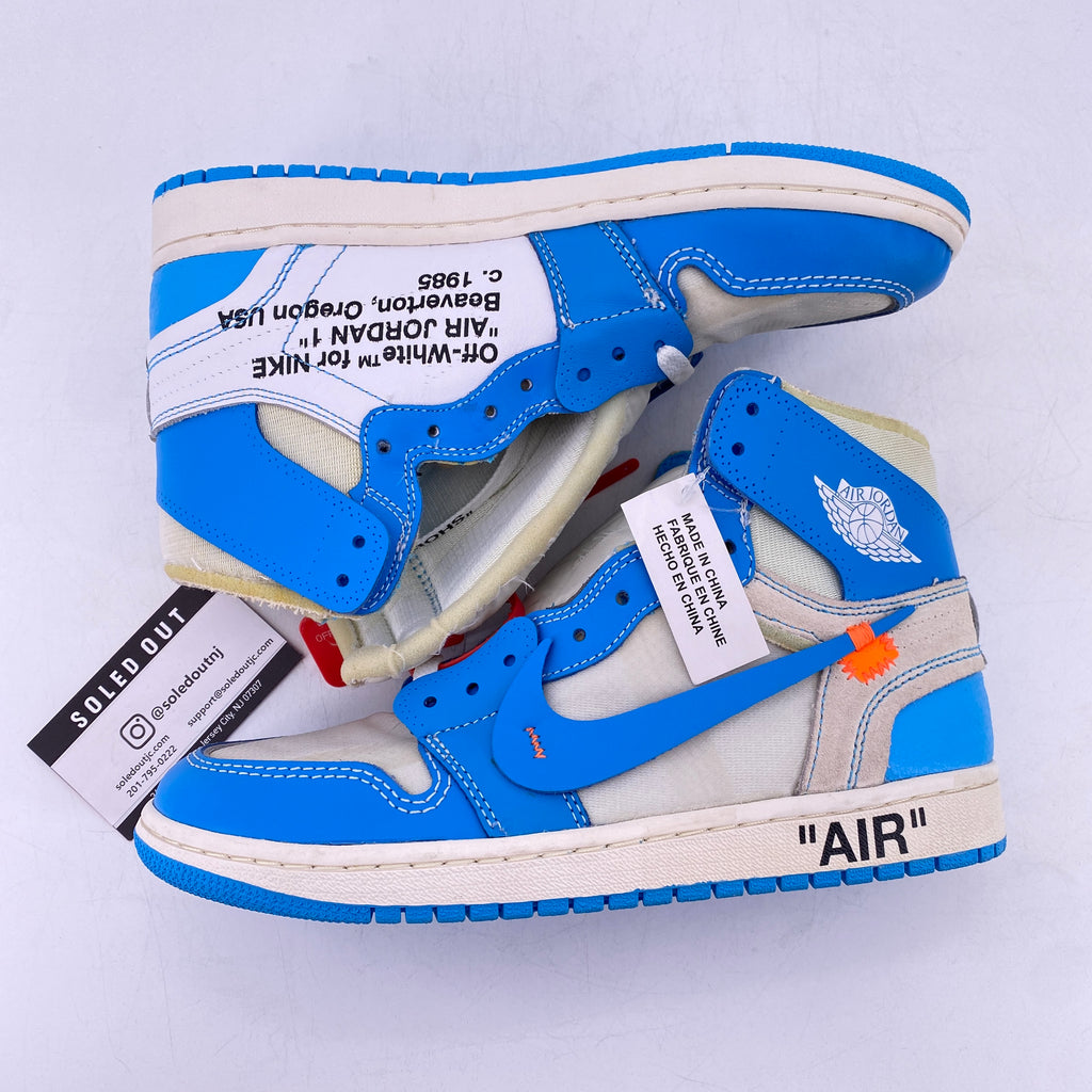 Air Jordan 1 Retro High OG "Off-White Unc" 2018 New Size 7.5