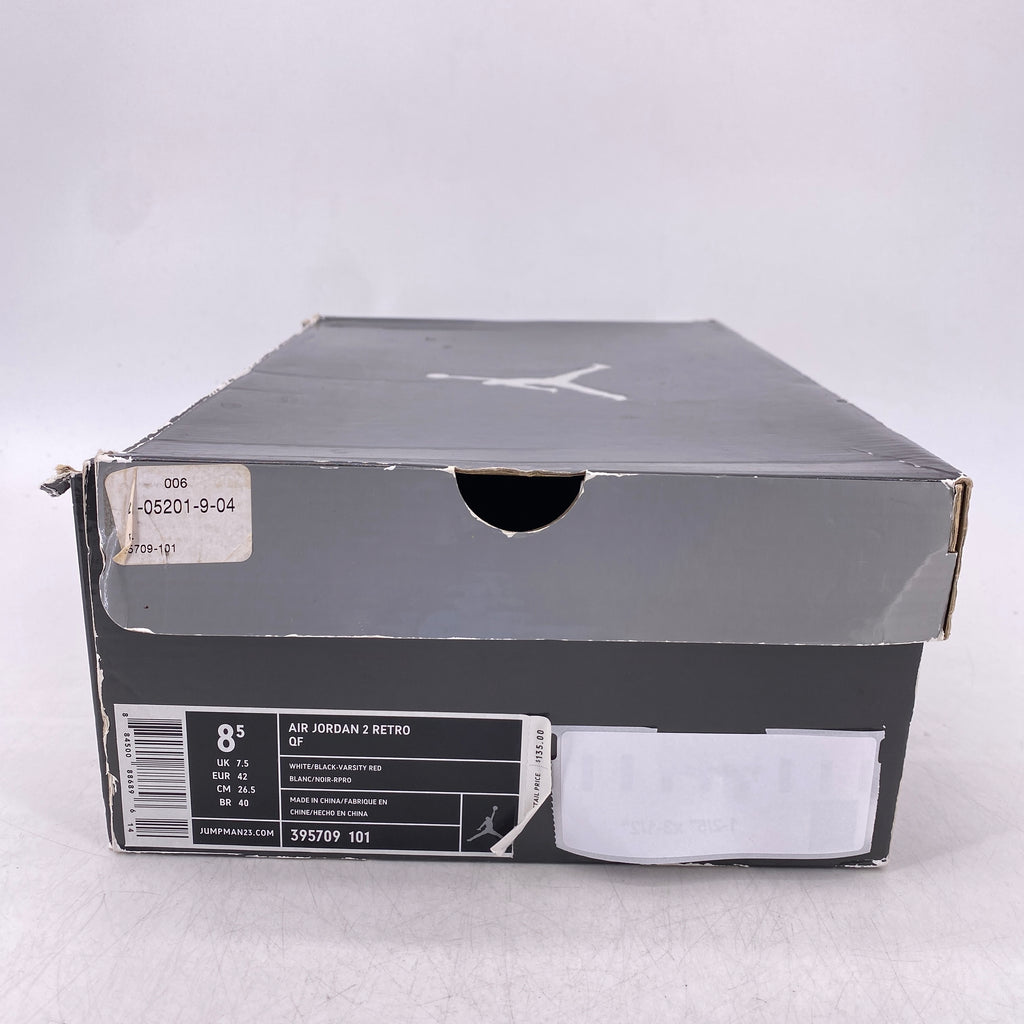 Air Jordan 2 Retro "White Varsity Red" 2010 Used Size 8.5