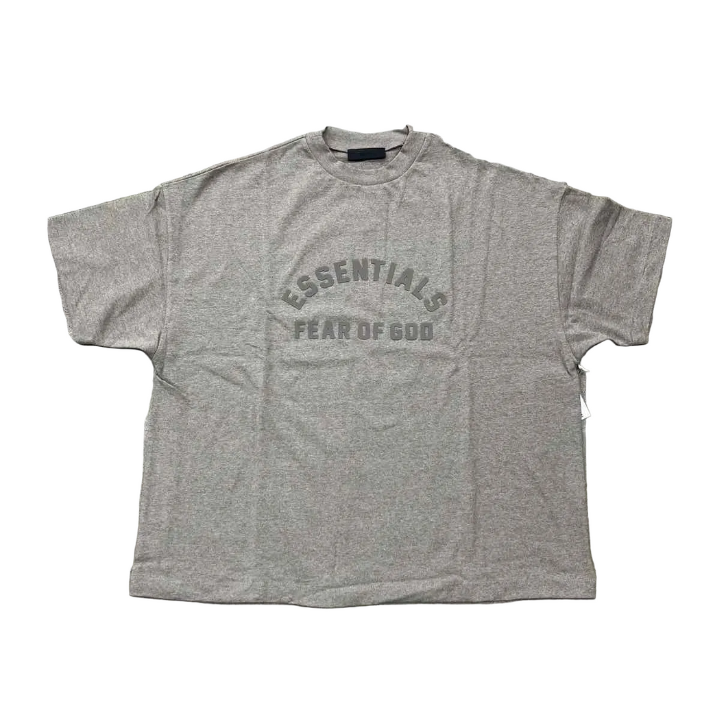 Fear of God T-Shirt "ESSENTIALS" Heather Grey New Size XL