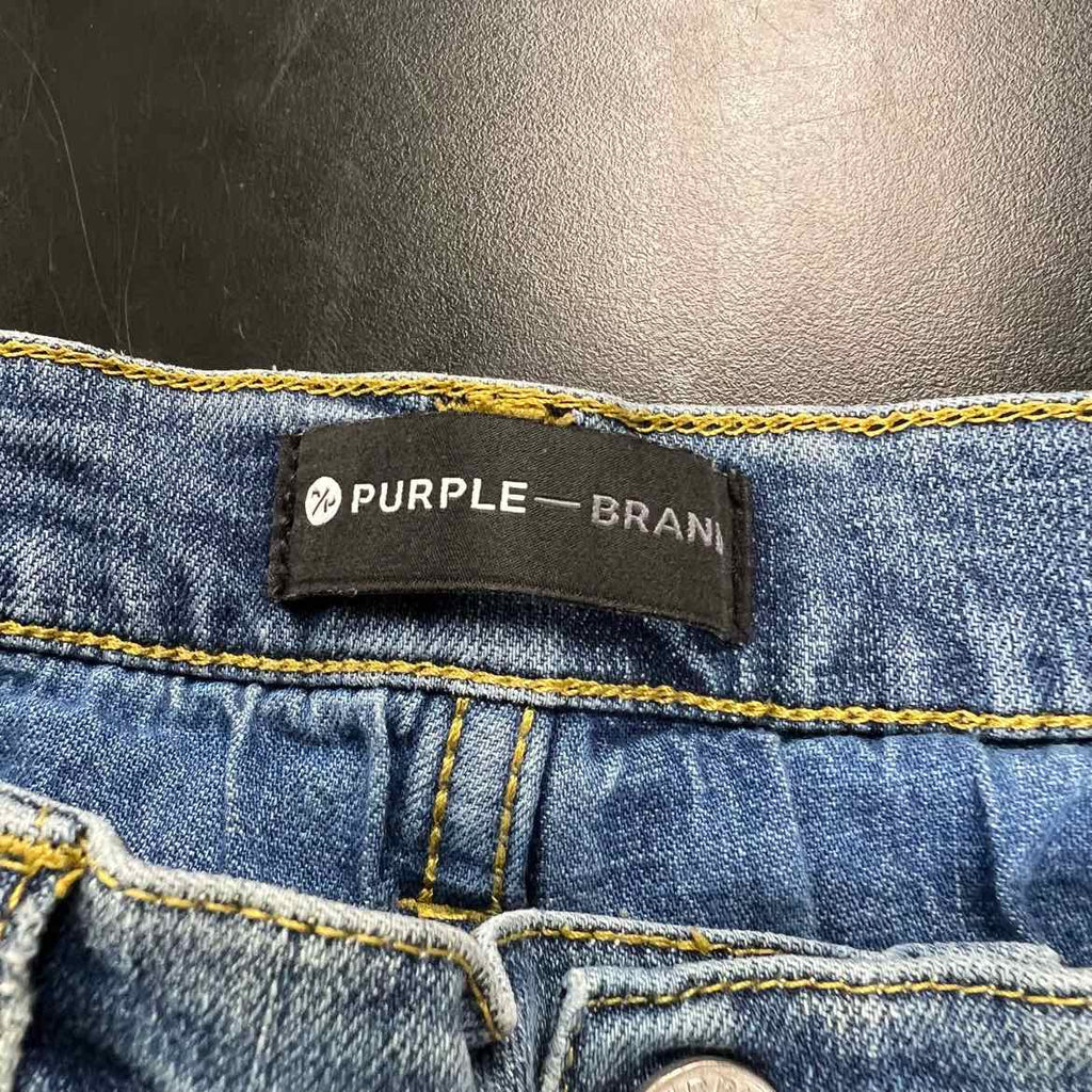 Purple Jeans "PAINT SPLATTER" Blue Used Size 36