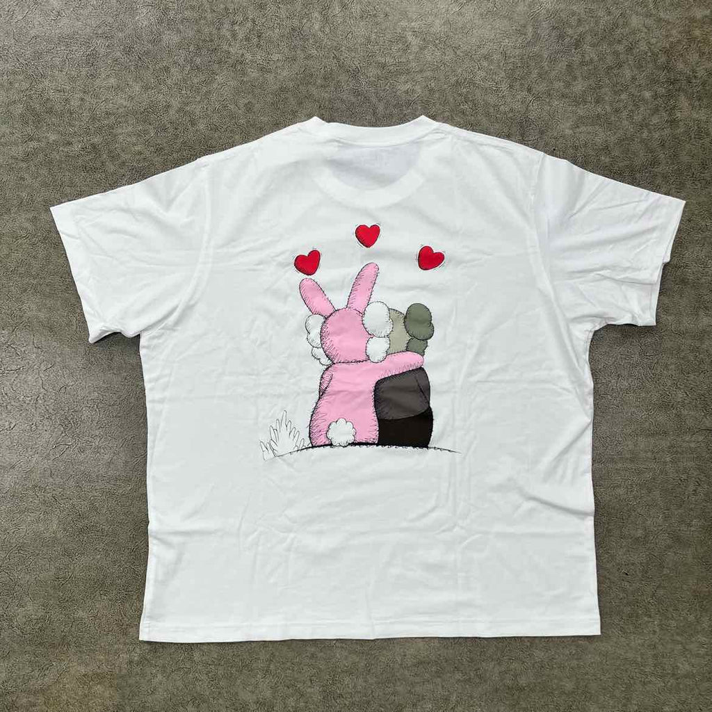 Uniqlo T-Shirt "KAWS X WARHOL KISS" White New Size 2XL