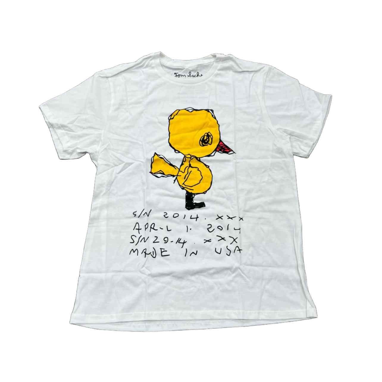 Tom Sachs T-Shirt &quot;LOVE BIRD&quot; White New Size M