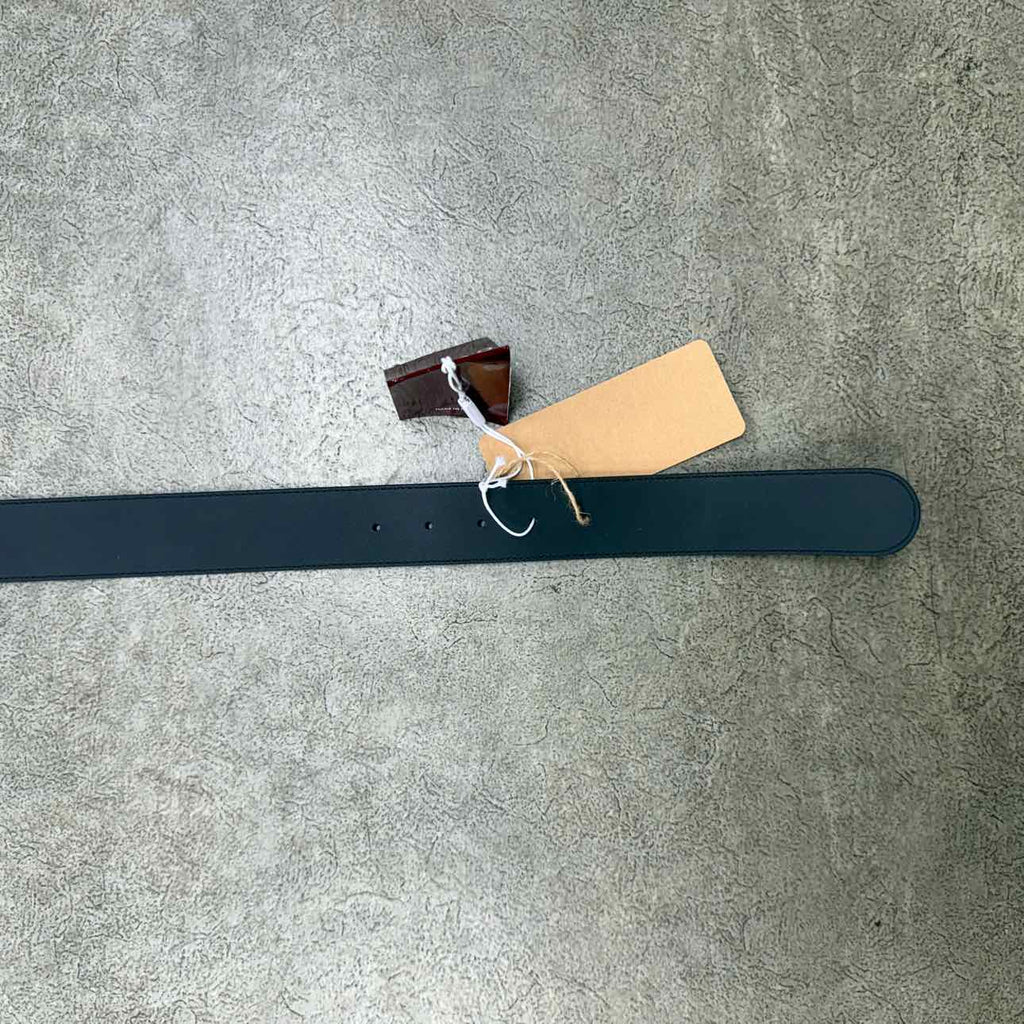 Gucci (W) Belt "GG GOLD BUCKLE" New Black Size 30