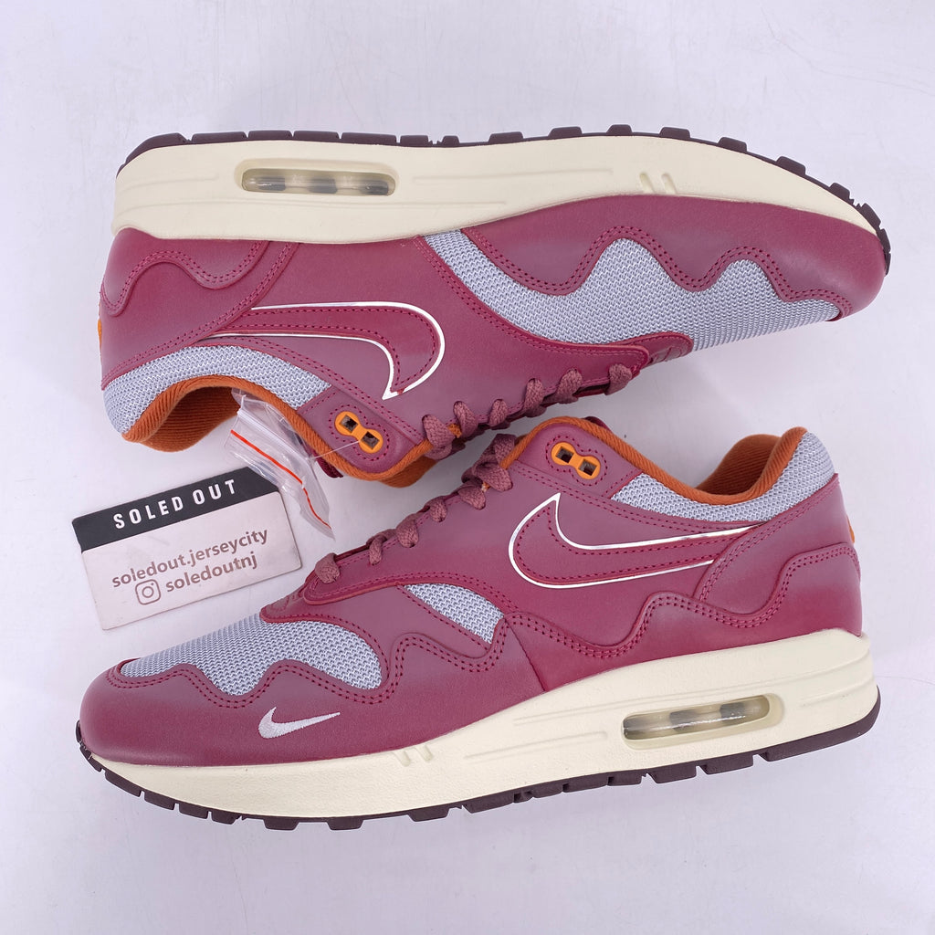 Nike Air Max 1 / Patta "Waves Maroon" 2021 New Size 11.5