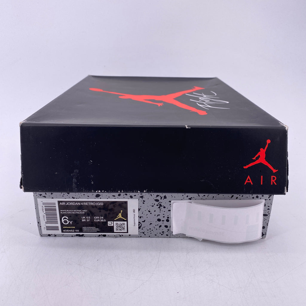 Air Jordan (GS) 4 Retro "Military Black" 2022 New Size 6Y