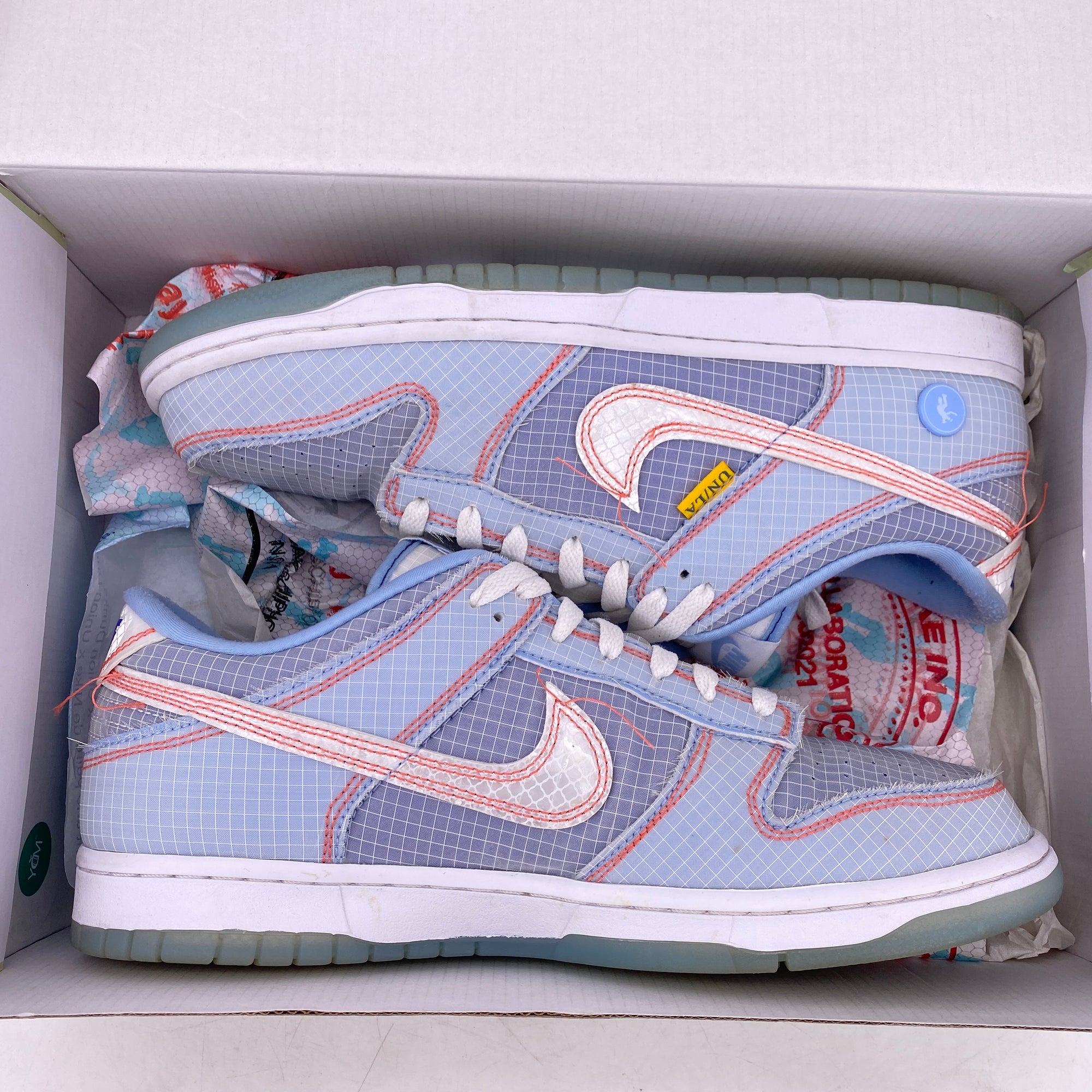 Nike Dunk Low / U &quot;Union Argon&quot; 2022 Used Size 10