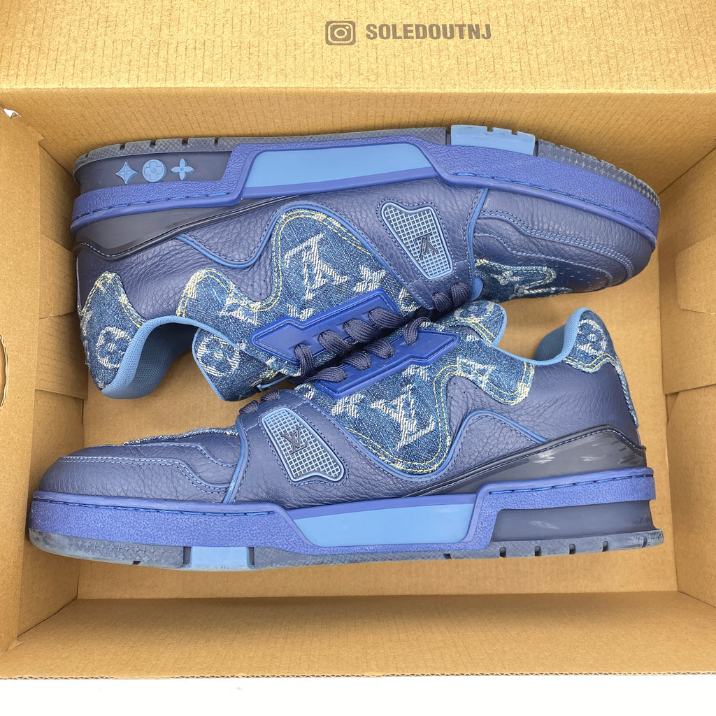 Louis Vuitton Trainer "Nigo Denim" 2021 Used Size 7.5LV