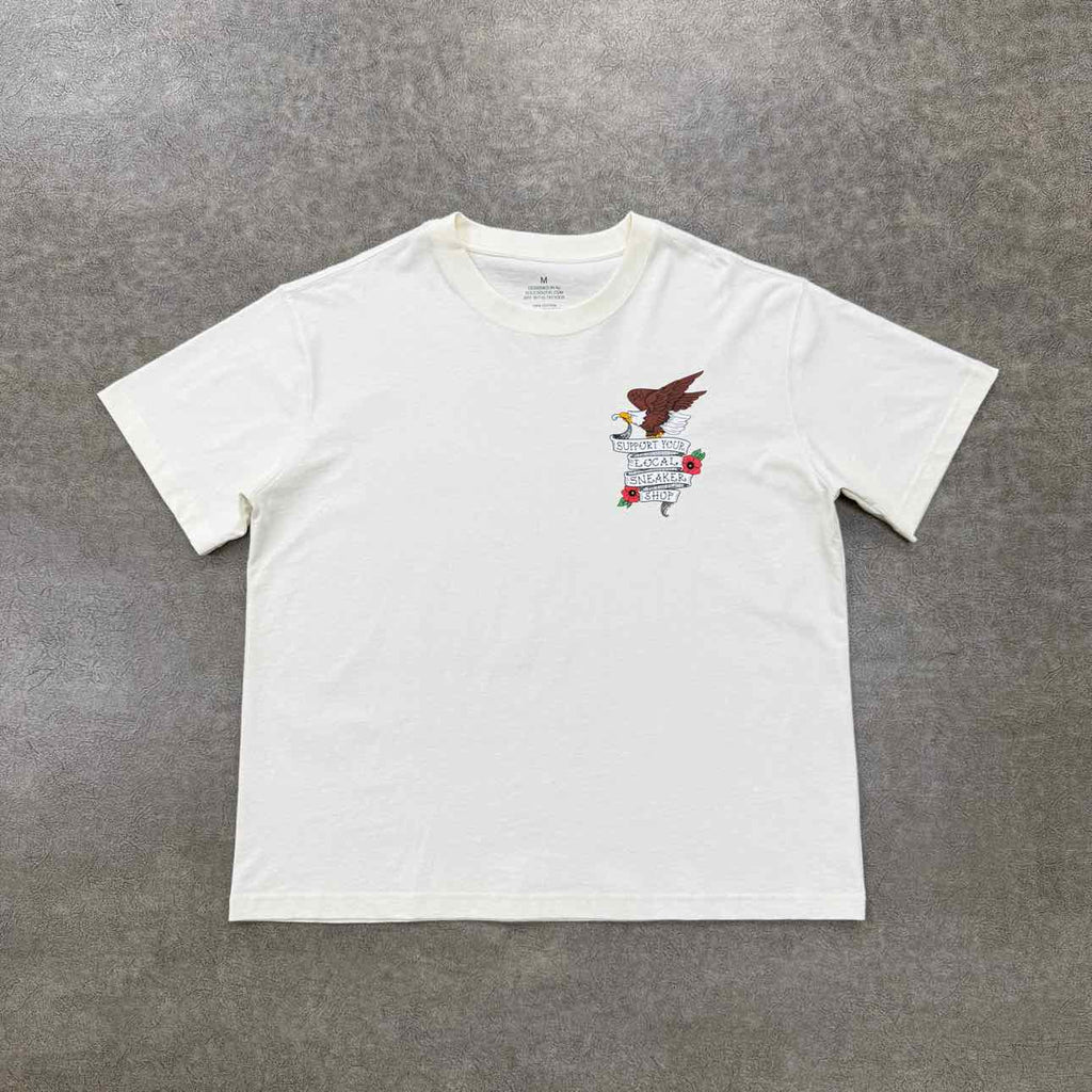 Soled Out T-Shirt "LOCAL ONLINE" Cream New Size L
