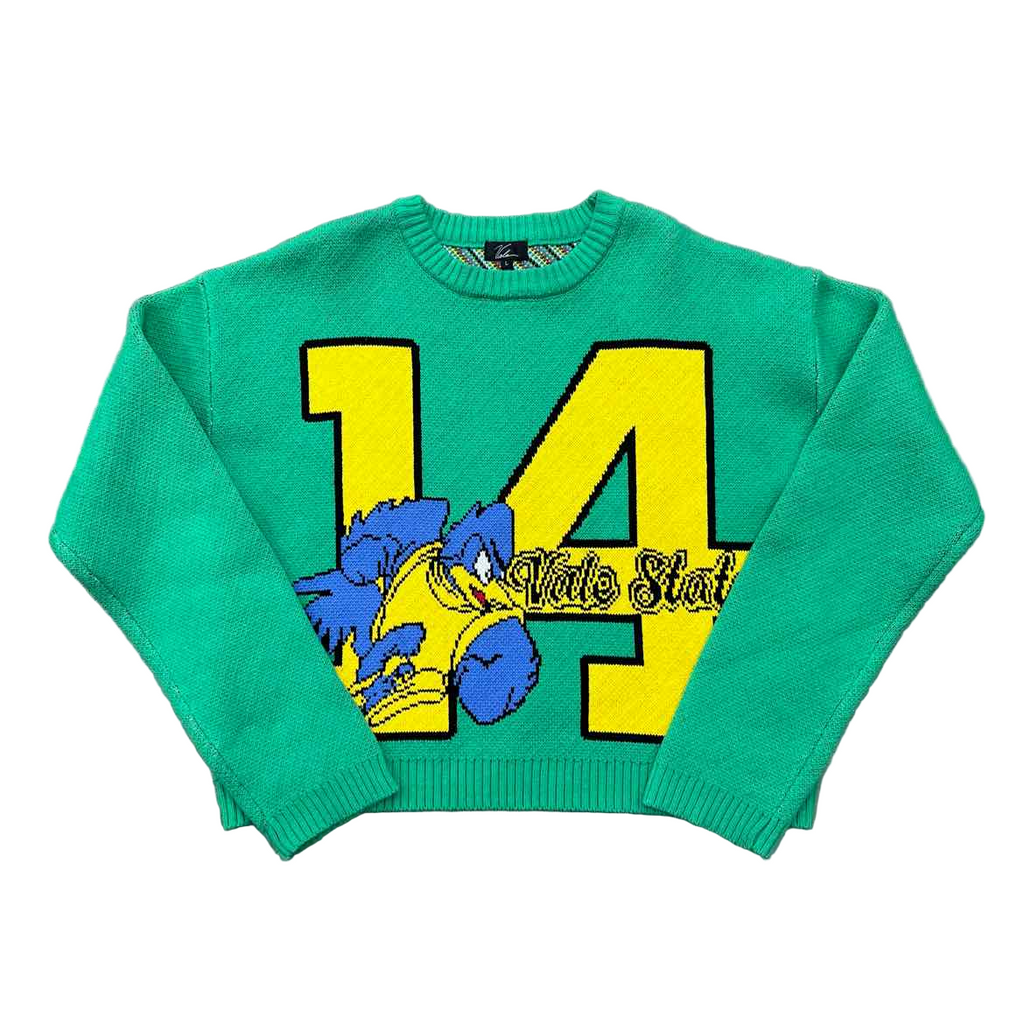Vale Knit Crewneck "MASCOT" Green Used Size L